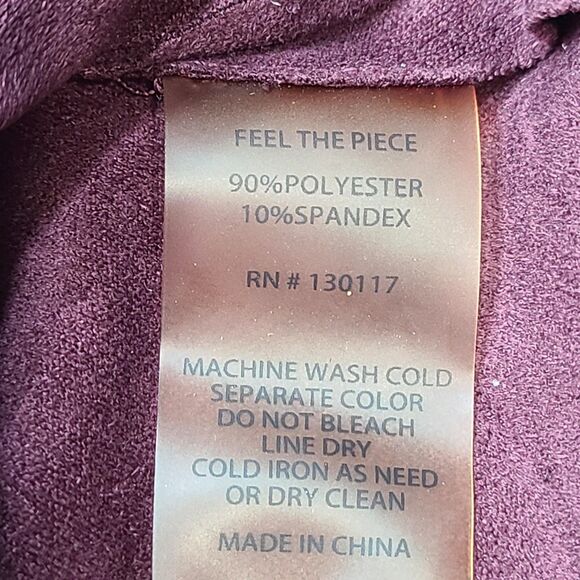 Feel The‎ Piece Tank Top Womens XS Small Purple Sleeveless Zip Back Blouse Shirt - Picture 6 of 8